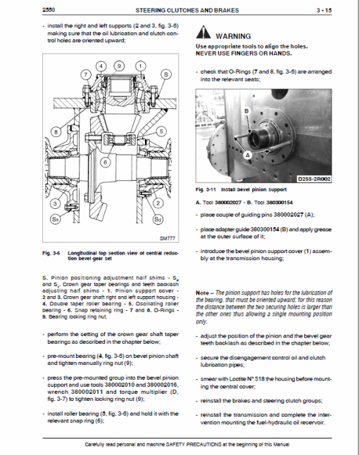 Case 2550 Crawler Dozer Service Manual - Image 5