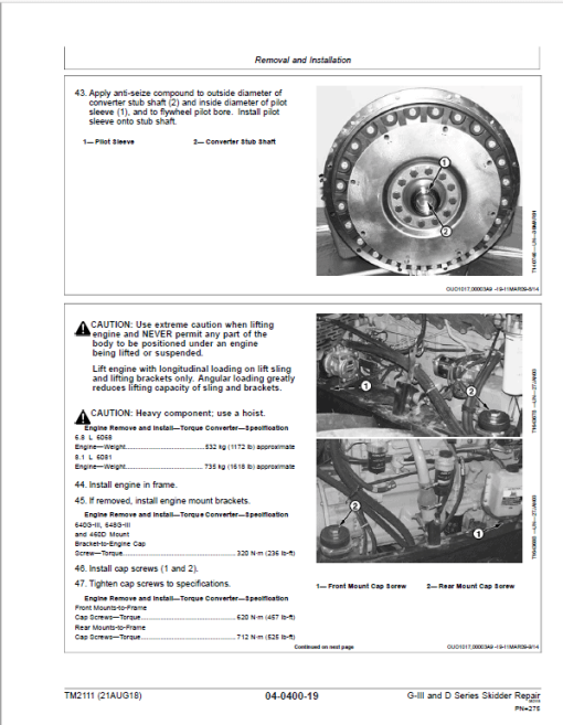 John Deere 540G-III, 548G-III, 360D Skidder Repair Manual (S.N. 586337 - 630435) - Image 4