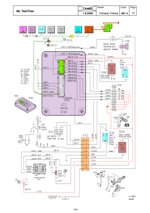 Valtra T121C, T131C, 161C, 171C Tractors Service Repair Manual - Image 5