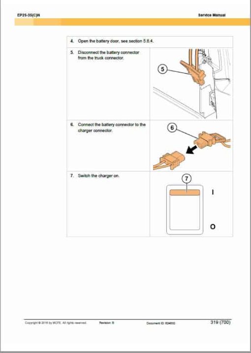 CAT EP25N, EP25CN, EP30N, EP30CN, EP35N Forklift Lift Truck Service Manual - Image 5