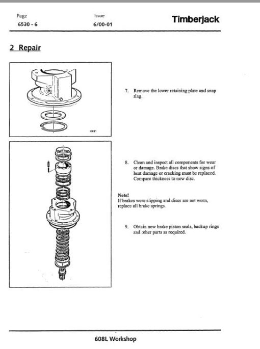 Timberjack 608L Feller Buncher Service Repair Manual - Image 5