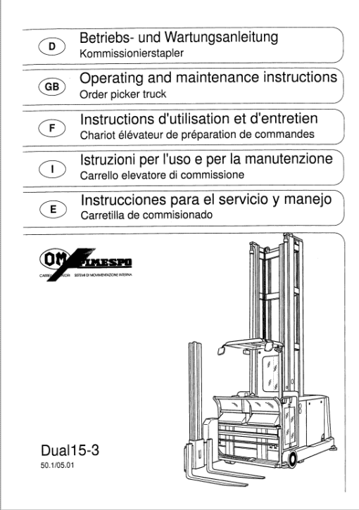 OM PIMESPO CTR Dual 10, Dual 13, Dual 15-3, Dual 15-4 Workshop Repair Manual - Image 3