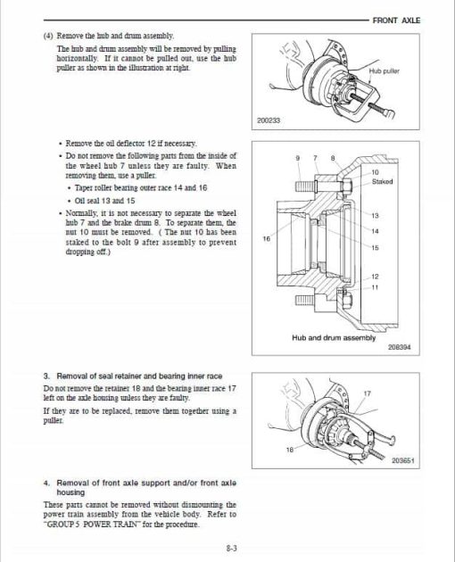 Mitsubishi FB30K, FB35K Forklift Lift Truck Service Manual - Image 5