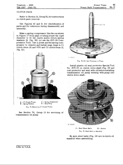 John Deere 4520 Tractor Repair Technical Manual - Image 5