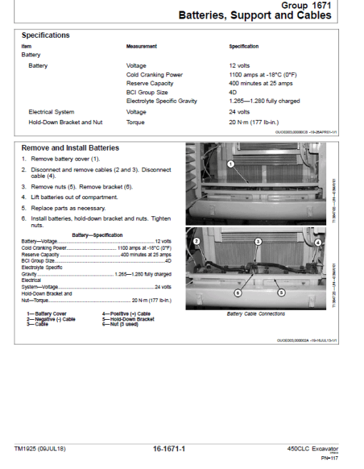 John Deere 450CLC Excavator Repair Technical Manual - Image 5