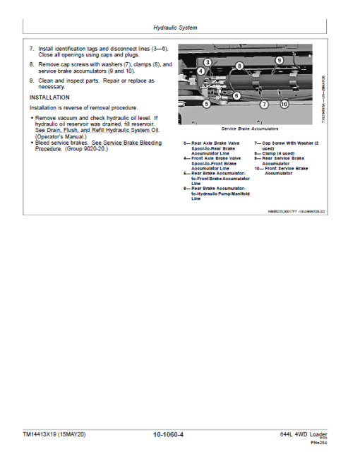 John Deere 644L 4WD Loader Repair Technical Manual (S.N L705208 - ) - Image 5