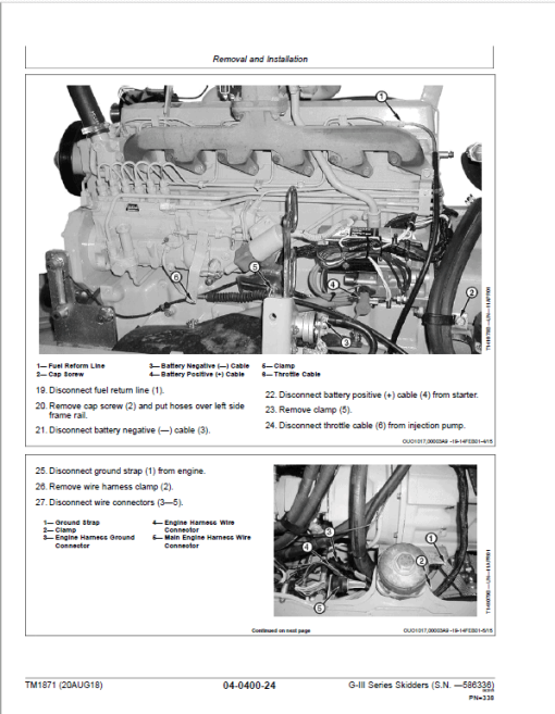 John Deere 540G-III, 548G-III, 640G-III, 648G-III, 748G-III Skidder Repair Manual (S.N - 586336) - Image 5