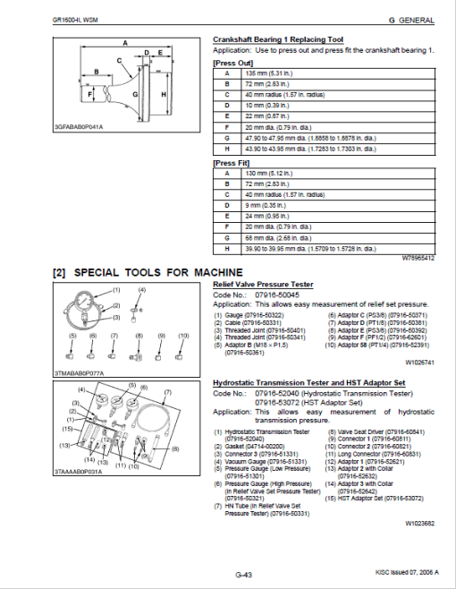 Kubota GR1600-II Riding Mower Service Manual - Image 5