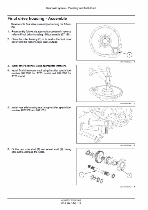 New Holland TT55, TT65, TT75 Tractor Service Manual - Image 5