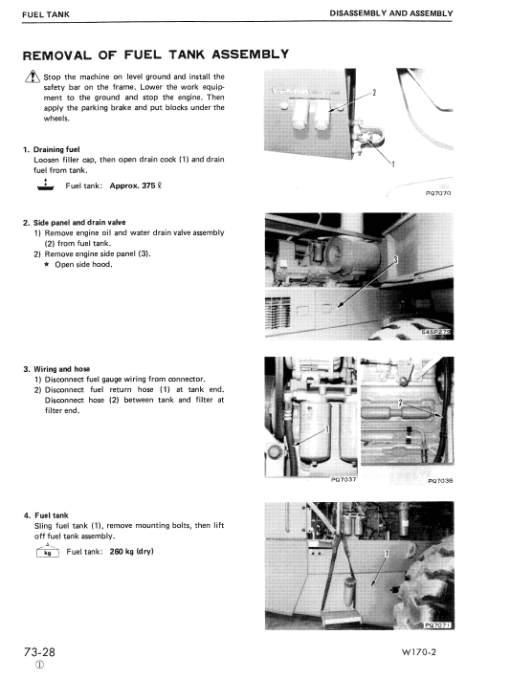 Komatsu W170-2 Wheel Loader Service Manual - Image 5