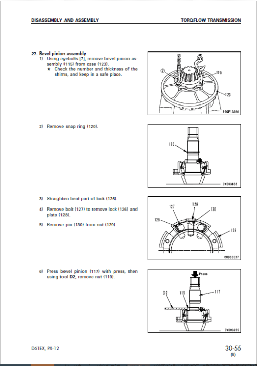 Komatsu D61EX-12, D61PX-12 Dozer Service Manual - Image 3