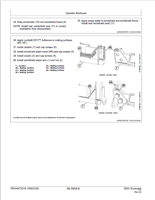 John Deere 200G Excavator Repair Technical Manual (S.N after F085001 -) - Image 5