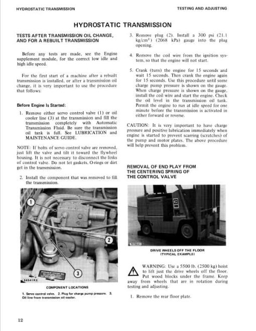 CAT T60C, T70C, T80C, T90C, T100C, T120C Lift Truck Service Manual - Image 5