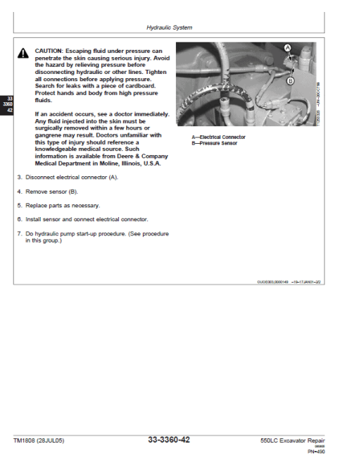 John Deere 550LC Excavator Repair Technical Manual - Image 5