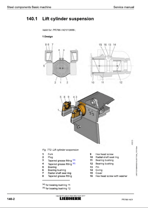 Liebherr PR 766 Crawler Dozer Repair Service Manual - Image 5