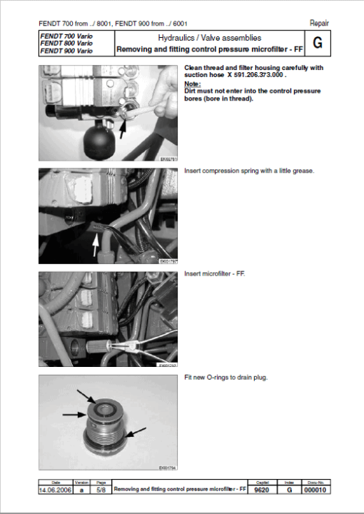 Fendt 711, 712, 714, 716 Vario COM II Tractors Workshop Repair Manual - Image 3