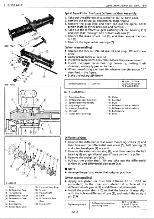 Kubota L2900, L3300, L3600, L4200 Tractor Workshop Manual - Image 5