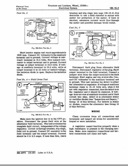 John Deere JD300 Tractor Repair Technical Manual (SM2073) - Image 5