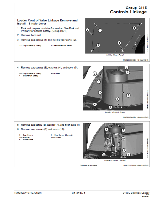 John Deere 315SL Backhoe Repair Technical Manual (S.N after C273920 & D273920 - 390995) - Image 5