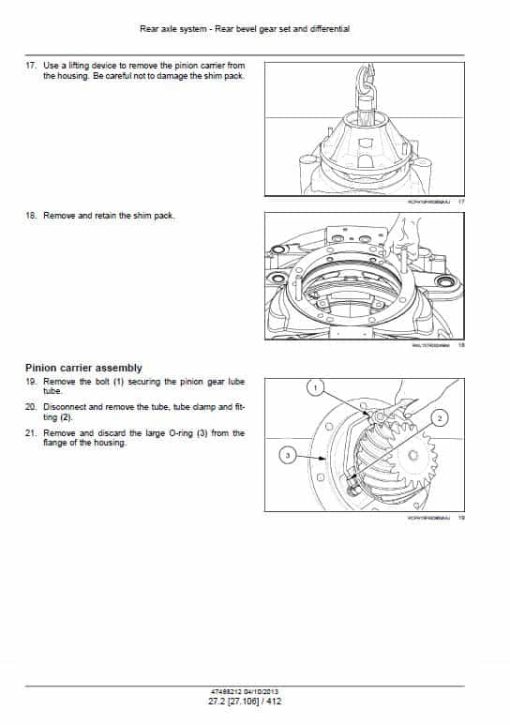 Case 350, 400, 450 Rowtrac Tractor Service Manual - Image 5