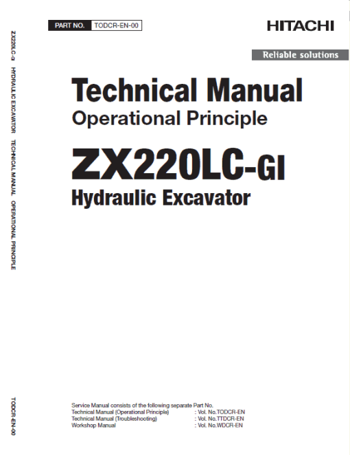 Hitachi ZX220LC-GI ZAXIS Excavator Repair Manual - Image 5