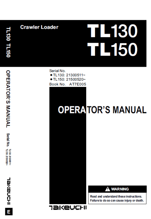 Takeuchi TL130 Loader Service Manual - Image 5