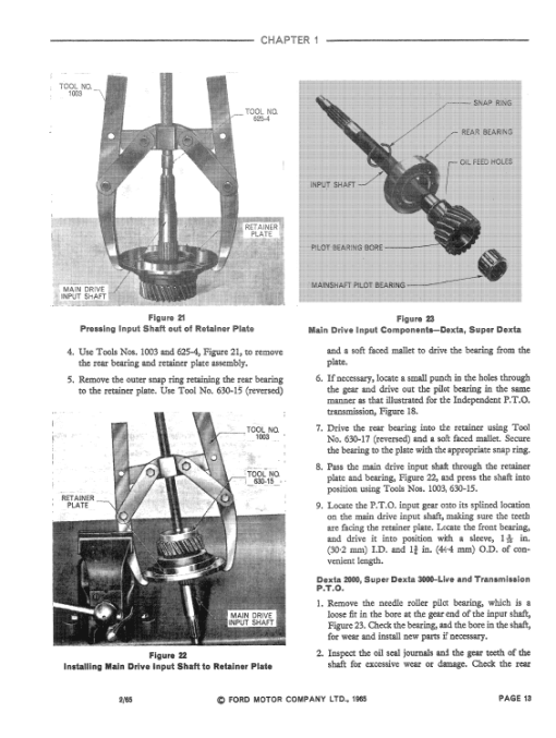 Ford Tractor Series 4000, 4400, 4500 Service Manual - Image 5