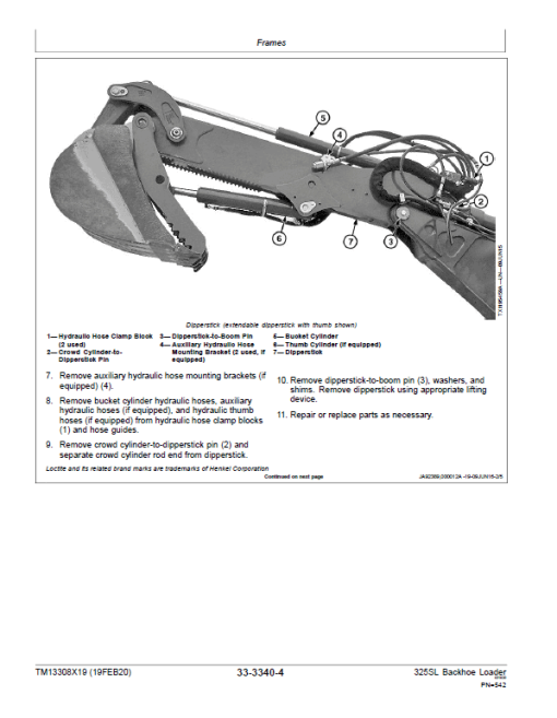 John Deere 325SL Backhoe Loader Repair Technical Manual (S.N after C273920 - C390995) - Image 5