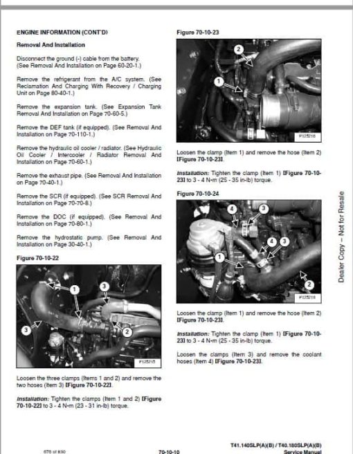 Bobcat T40.180, T41.140 versaHANDLER Telescopic Service Repair Manual - Image 5