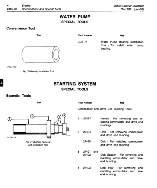 John Deere 550 Crawler Bulldozer Repair Technical Manual (TM1108) - Image 6