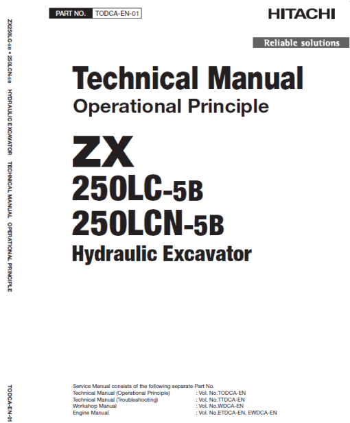 Hitachi ZX250LC-5B and ZX250LCN-5B ZAXIS Excavator Repair Manual - Image 3