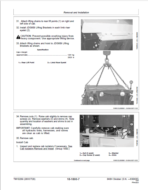 John Deere 848H Skidder Repair Technical Manual (S.N before 630435) - Image 5