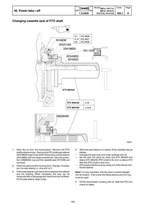 Valtra N82H, H91H, N92H, N101H, N111H, H121H, N141H Tractors Service Repair Manual - Image 5