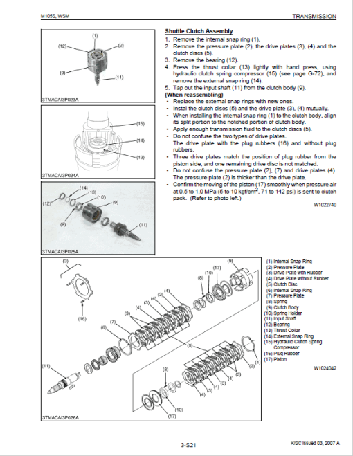 Kubota M105S Tractor Service Manual - Image 5