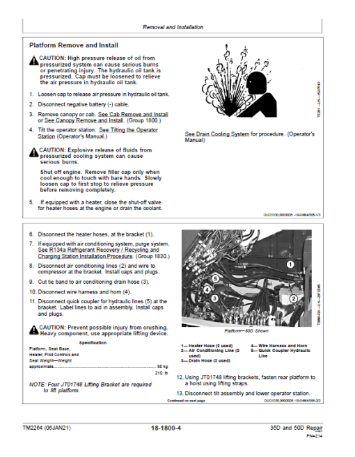 John Deere 30D, 50D Excavator Repair Technical Manual - Image 5