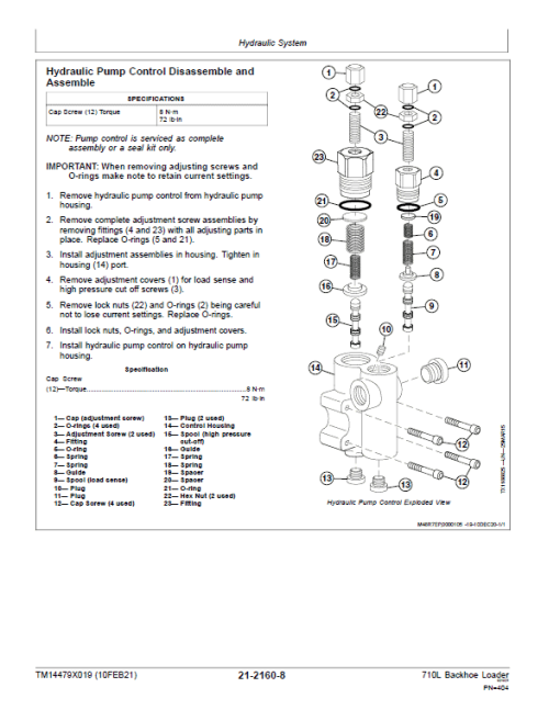 John Deere 325SL Backhoe Loader Repair Technical Manual (S.N C390996 - ) - Image 5