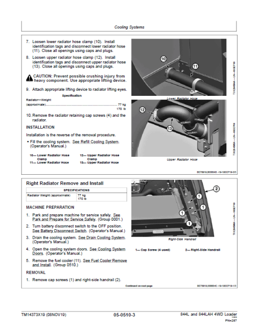 John Deere 844L, 844LAH 4WD Loader Repair Technical Manual (S.N F697293 & L697293 - ) - Image 5