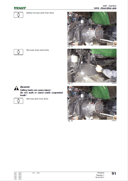 Fendt 714, 716, 718, 720, 722, 724 Vario Scr (3b) Tractors Workshop Repair Manual - Image 3