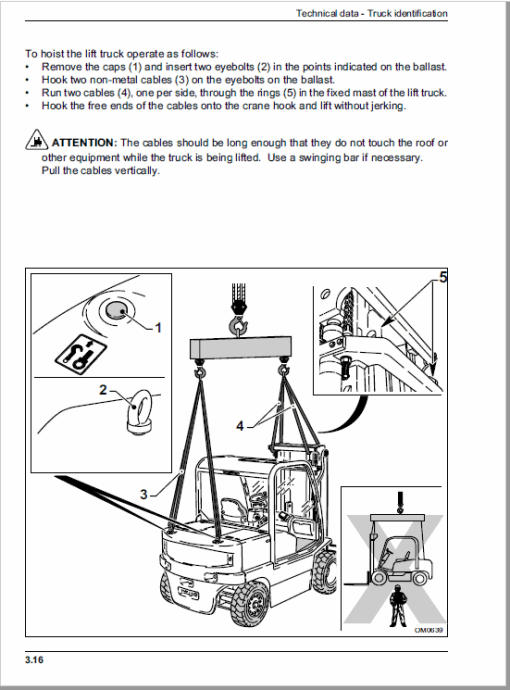 OM Pimespo XE60, XE70 and XE80 Forklift Workshop Manual - Image 5