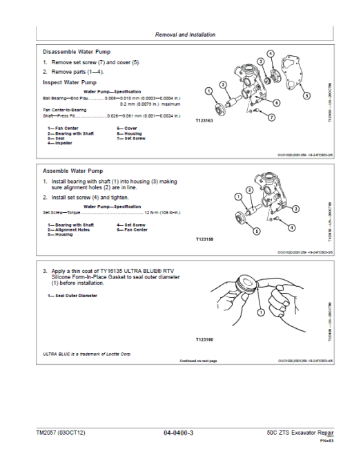 John Deere 50C ZTS Excavator Repair Technical Manual - Image 5