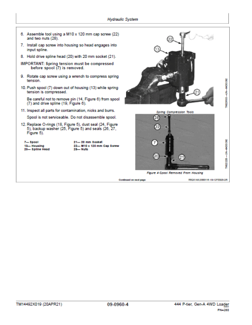 John Deere 444 P-Tier, Gen-A 4WD Loader Repair Technical Manual (S.N L_10283 - ) - Image 5