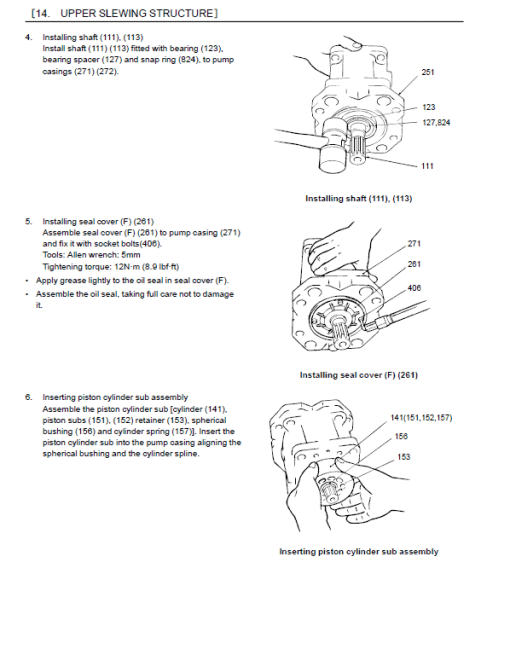 Kobelco SK140SRL-5, SK140SRLC-5 ED160BR-5 Hydraulic Excavator Repair Service Manual - Image 5