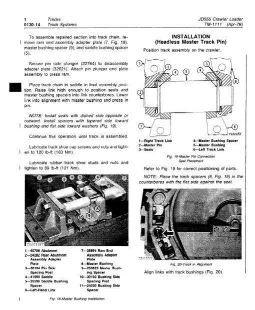 John Deere 555 Crawler Loader Repair Technical Manual (TM1111) - Image 6