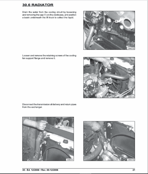 OM Pimespo XG15, XG18 and XG20 Forklift Repair Workshop Manual - Image 5