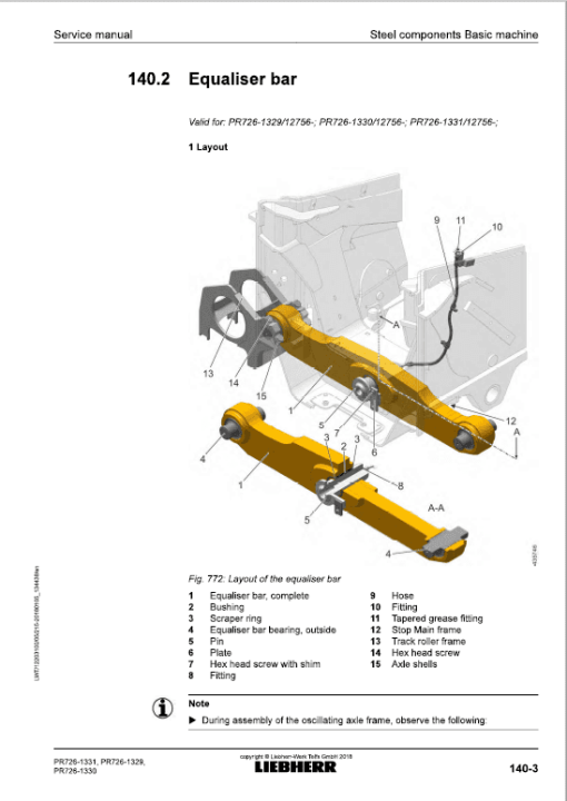 Liebherr PR 726 Crawler Dozer Repair Service Manual - Image 5