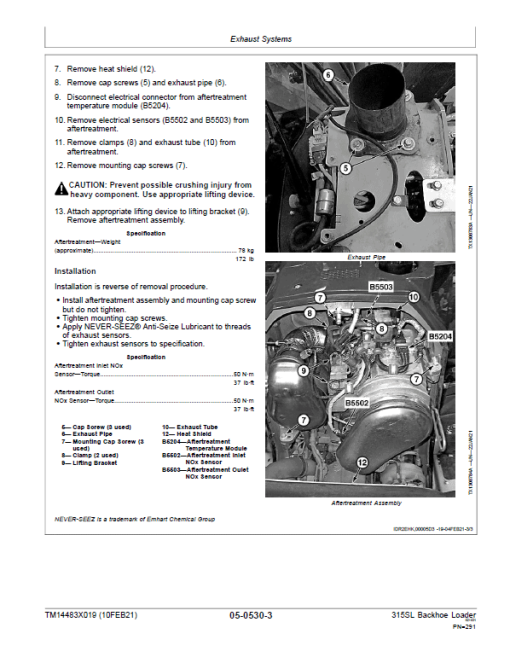 John Deere 315SL Backhoe Loader Technical Manual (S.N F390996 - ) - Image 5