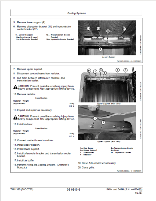 John Deere 540H, 548H Skidder Repair Technical Manual (S.N before  - 630435) - Image 5