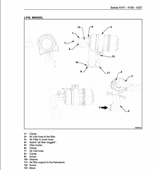 OM Pimespo XG25 and XG30 Forklift Repair Workshop Manual - Image 5