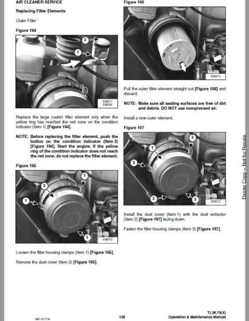 Bobcat TL38.70, TL38.70X versaHANDLER Telescopic Service Repair Manual - Image 5