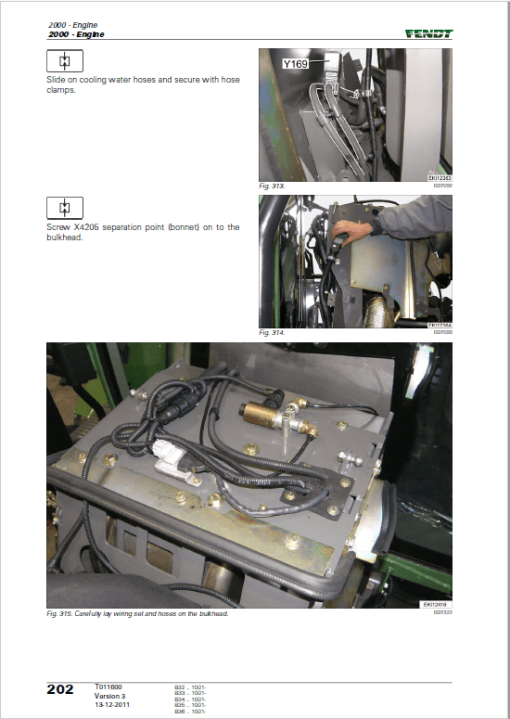 Fendt 819, 822, 824, 826, 828 Vario SCR (3b) Tractors Workshop Repair Manual - Image 4